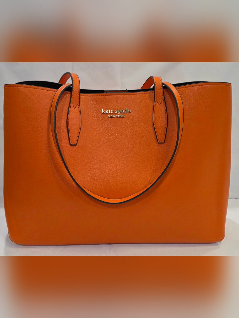 Kate Spade Orange Tote Bag Like New
